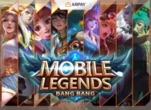 Ilustrasi hero Mobile Legends Bang Bang saat pemain menghadapi layar Sedang Menganalisis Data.